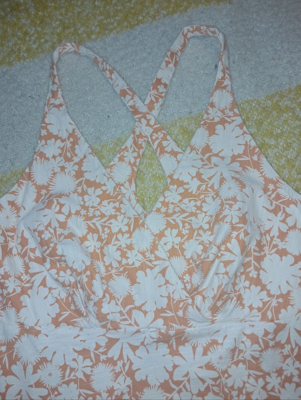 Patagonia brand Women's size small floral print, organic cotton blend dress - Picture 3 of 7